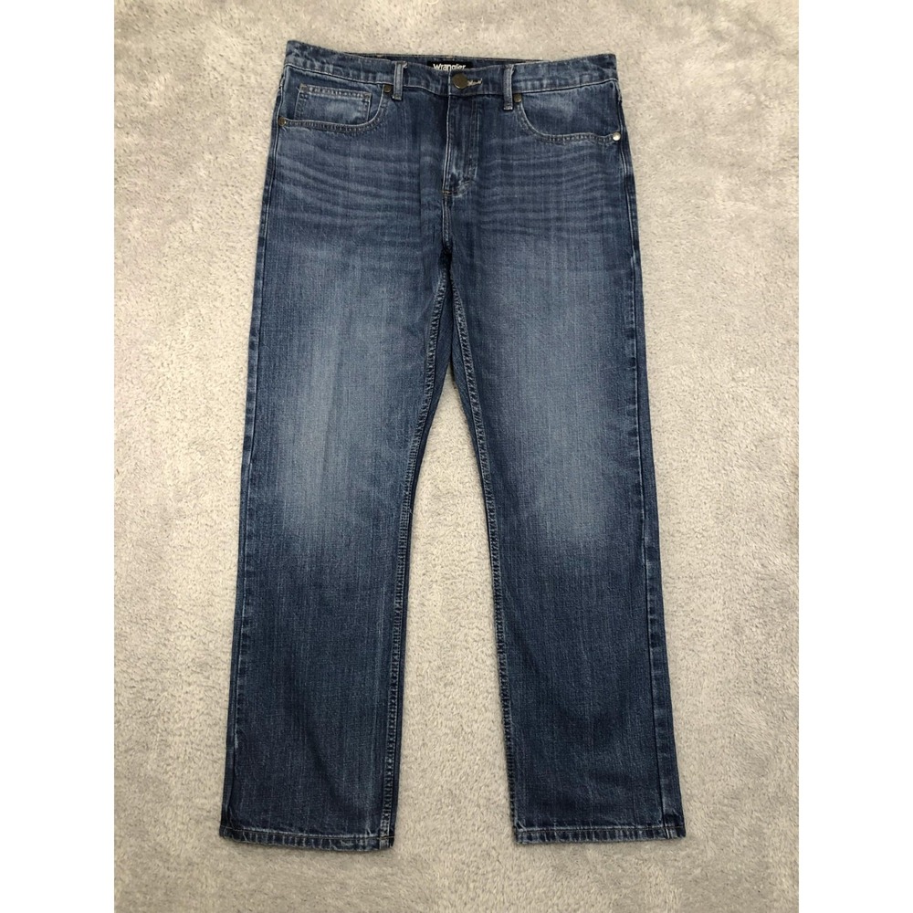 Wrangler 20X Jeans Mens 37x32 Blue Straight Mid Rise